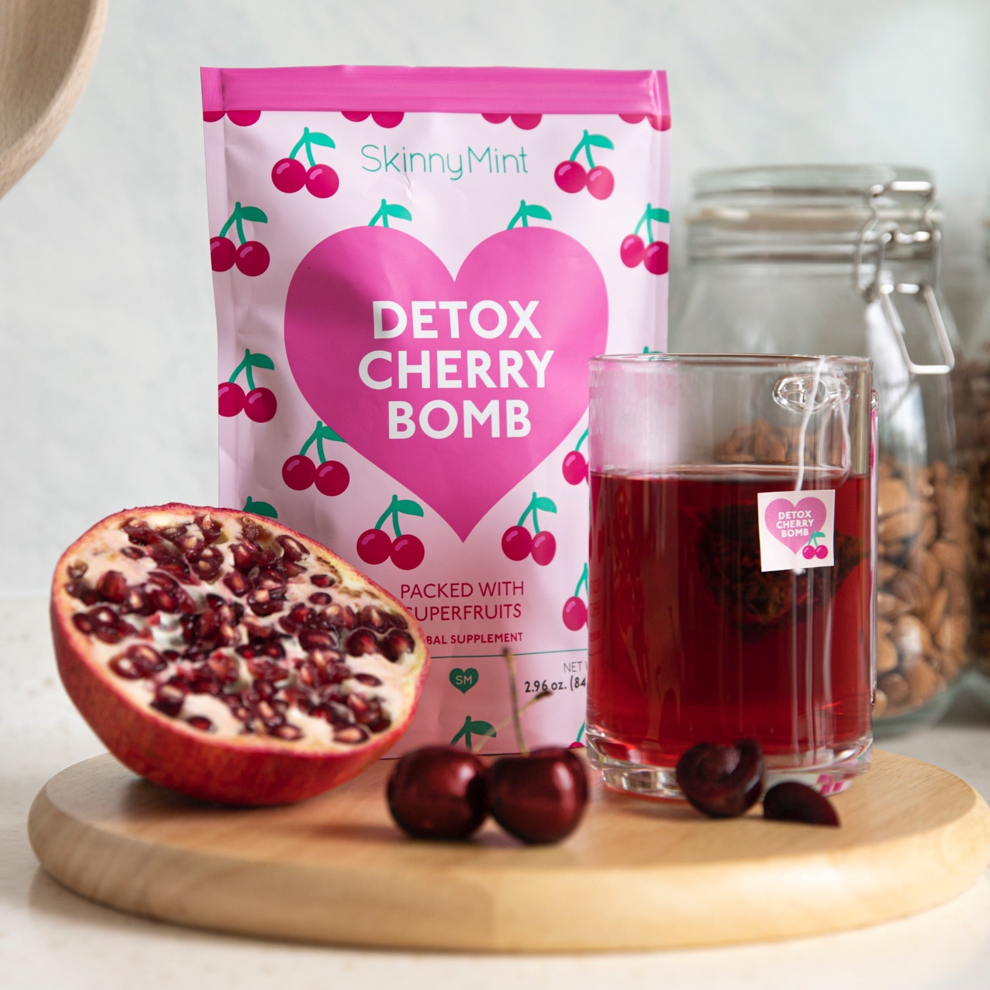 Detox Cherry Bomb Superfood Detox Tea SM0000592020, SM0000592025, SM-DCB-4